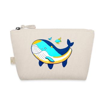 Friendly whale with baby whale - Organic Pouch - nature - Front