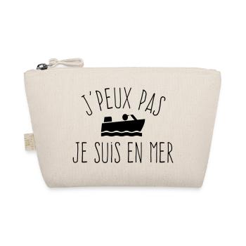 J'peux pas je suis en mer - Humour Bateau - Trousse biologique - nature - Devant