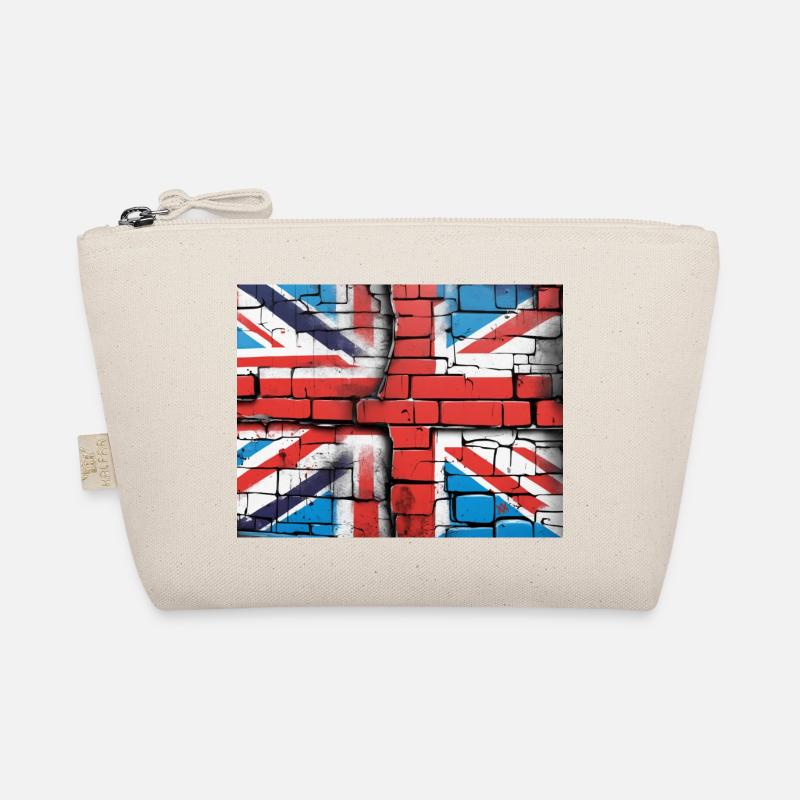 British Flag Graffiti Art Organic Pouch