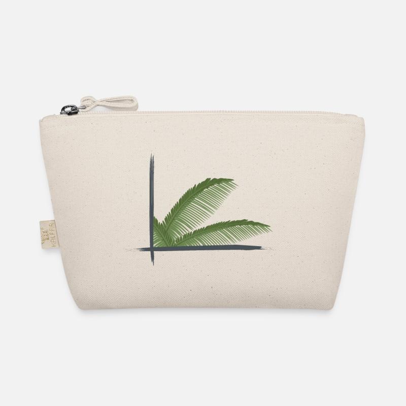 Feuilles de palmier encadrées dans des cadres de brosse Trousse biologique