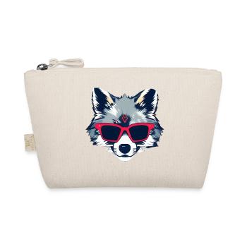 funny wolf - Organic Pouch - nature - Front