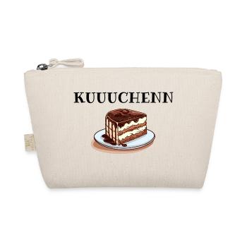 Kuchen Cake Kaffee Cafe Schokokuchen Minimalist - Bio-Täschchen - Natur - Vorne