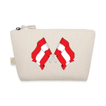 Two flags Austria - Organic Pouch - nature - Front