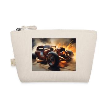 Rusty Hot Rod racing #4 - Organic Pouch - nature - Front