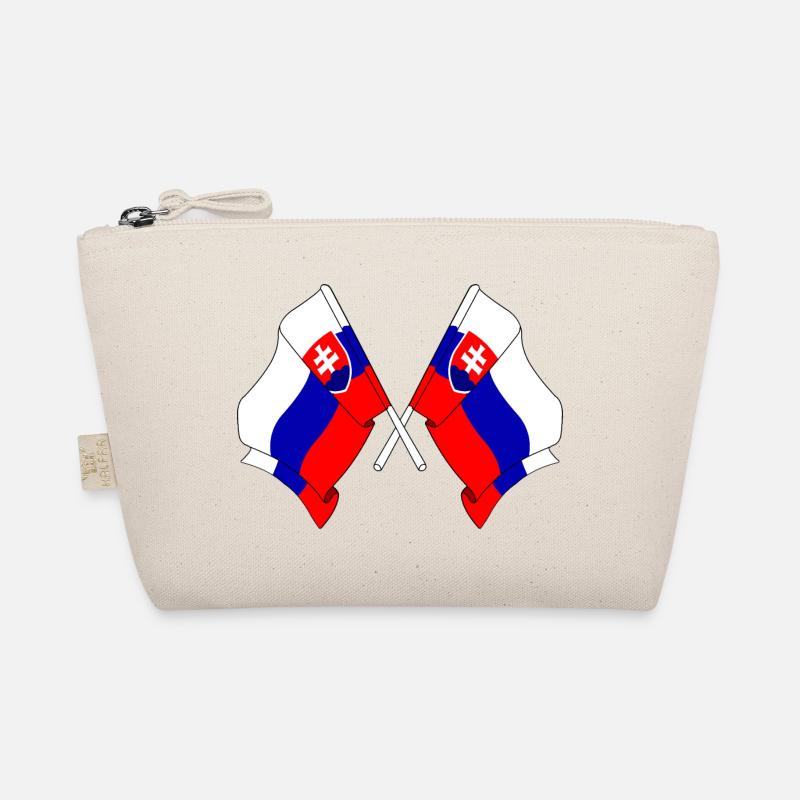 Two flags Slovakia Organic Pouch
