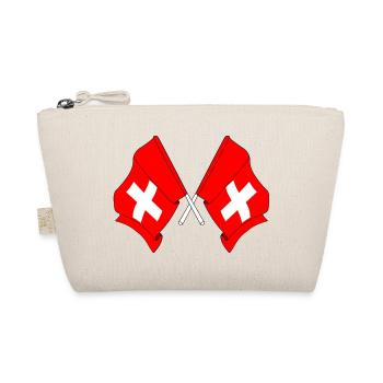 Deux drapeaux Suisse - Trousse biologique - nature - Devant