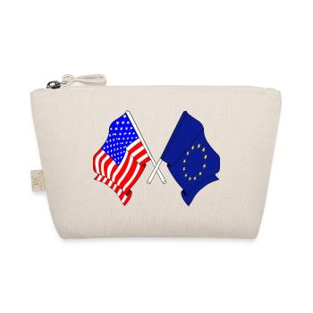 USA flag and European Union flag - Organic Pouch - nature - Front