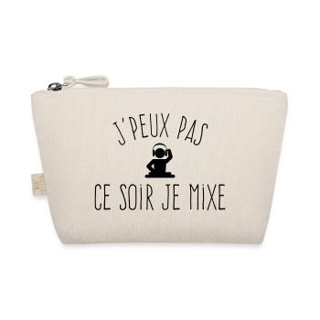 J'peux pas ce soir je Mixe - Humour DJ - Trousse biologique - nature - Devant