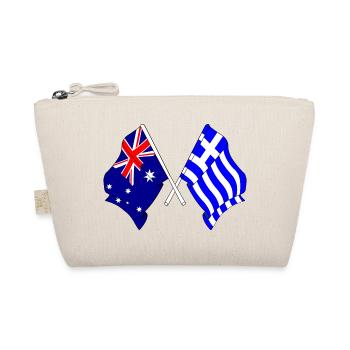 Flagge Australiens und Flagge Griechenlands - Bio-Täschchen - Natur - Vorne