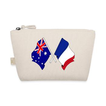 Flagge von Australien und Flagge von Frankreich - Bio-Täschchen - Natur - Vorne