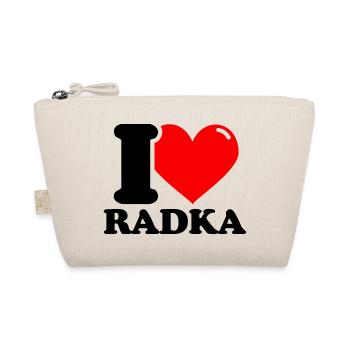 J'adore le prénom de Radka - Trousse biologique - nature - Devant