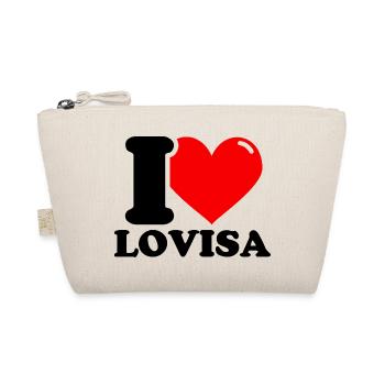 I love lovisa first name - Organic Pouch - nature - Front