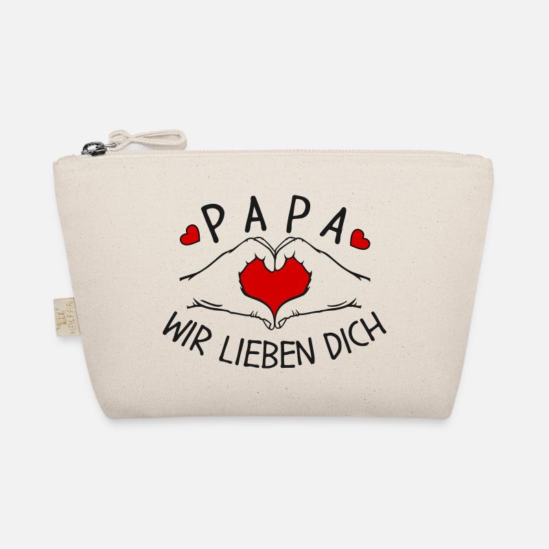 Papa wir lieben Dich - Bio-Täschchen - Natur