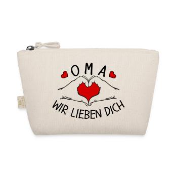 Oma wir lieben Dich - Bio-Täschchen - Natur - Vorne