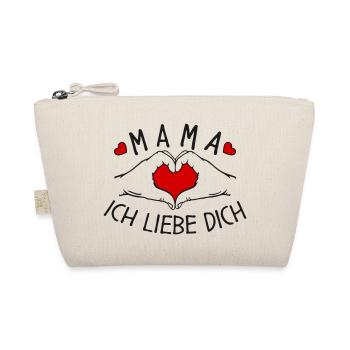 Mama ich liebe Dich - Bio-Täschchen - Natur - Vorne