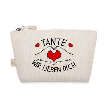 Tante wir lieben Dich - Bio-Täschchen - Natur - Vorne