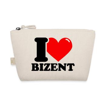 I love bizent First name - Organic Pouch - nature - Front