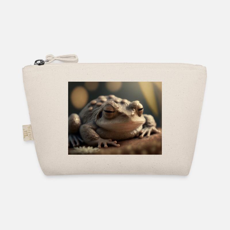 Cute animals doing hibernation – toad Organic Pouch