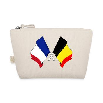 Flag of France and flag of Belgium - Organic Pouch - nature - Front