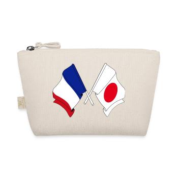 Drapeau de la France et drapeau du Japon - Trousse biologique - nature - Devant