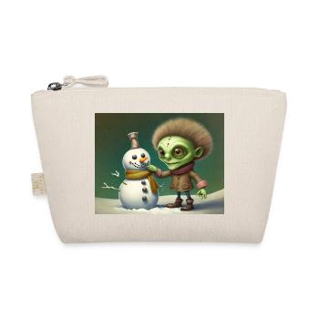 extraterrestre vintage construit un bonhomme de neige - Trousse biologique - nature - Devant
