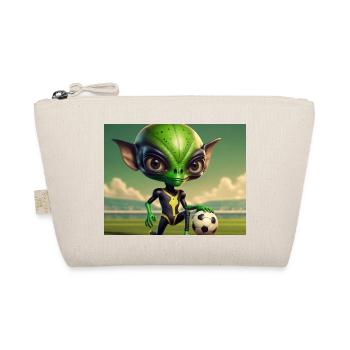 mignon petit vert rétro vintage alien tous les jours - Trousse biologique - nature - Devant