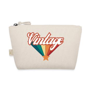 Vintage - Retro Geschenkidee - Bio-Täschchen - Natur - Vorne