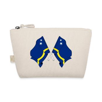 Deux drapeaux croisés depuis Curaçao - Trousse biologique - nature - Devant