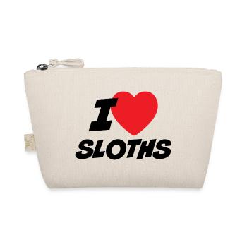 I Love Sloths - Organic Pouch - nature - Front