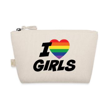 I Love Girls Pride - Organic Pouch - nature - Front