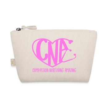 CNA Nursing Quotes Funny Nurse Lovers Cute CNA - Organic Pouch - nature - Front