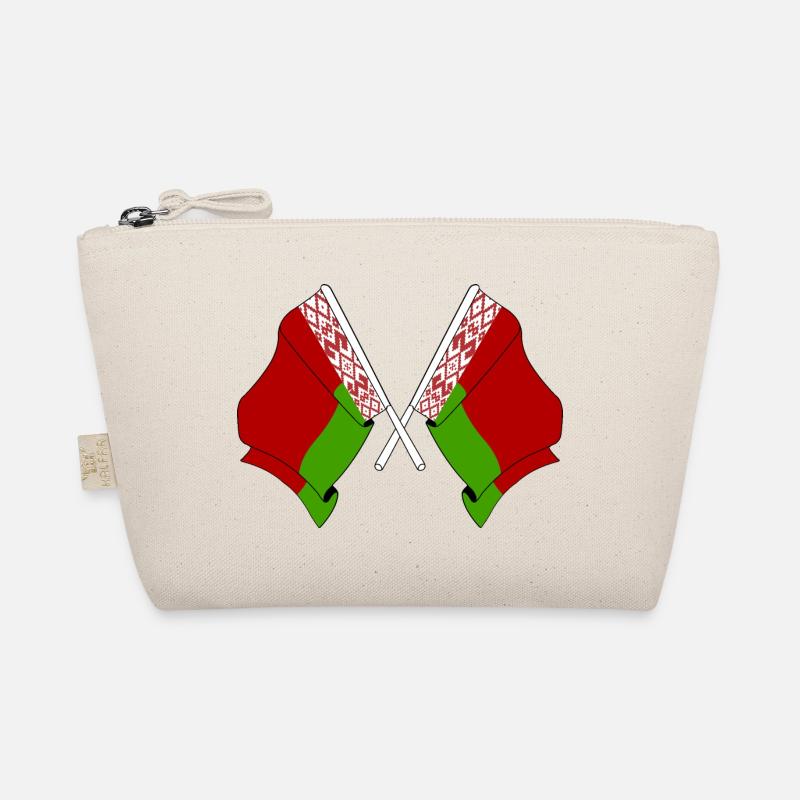 Two flags crossed from White Russia Organic Pouch