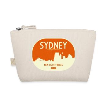 Sydney Skyline Retro Badge - Bio-Täschchen - Natur - Vorne