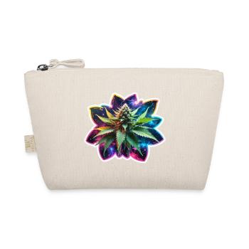 Colorful Glimmering Hemp Plant - Organic Pouch - nature - Front