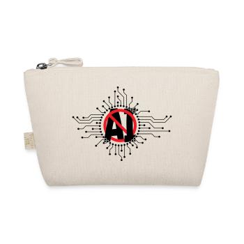 Stop, don't use artificial intelligence, AI. - Organic Pouch - nature - Front