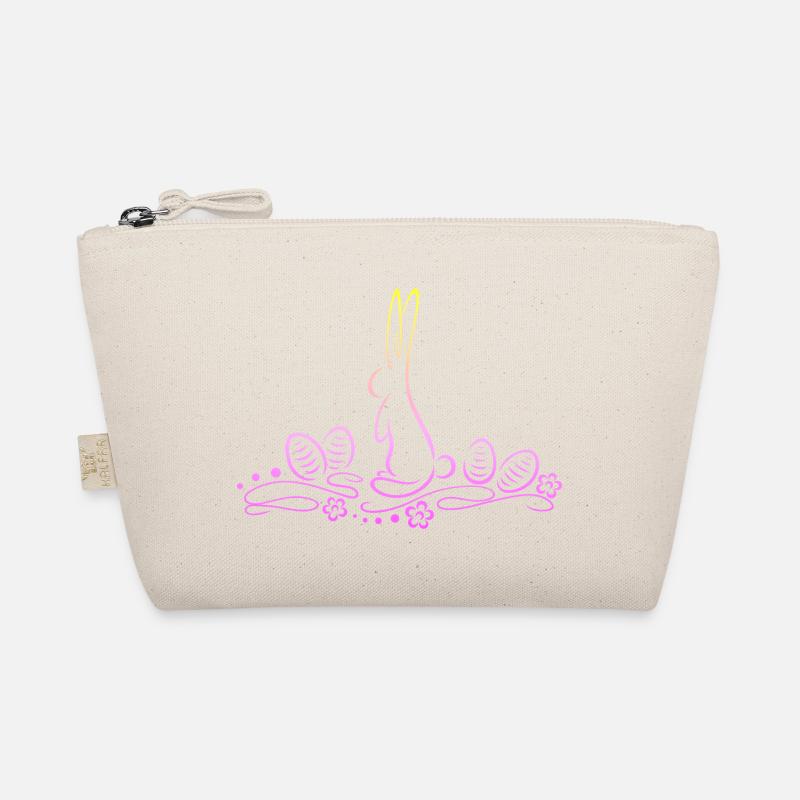 Silhouette de lapin de Pâques avec des œufs de Pâques Trousse biologique