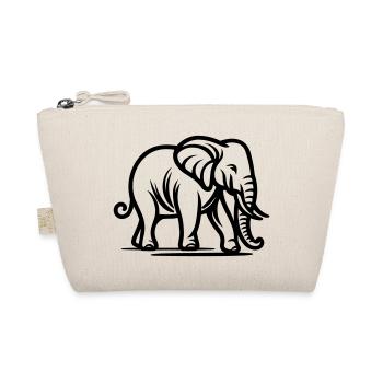 Elefant - Bio-Täschchen - Natur - Vorne
