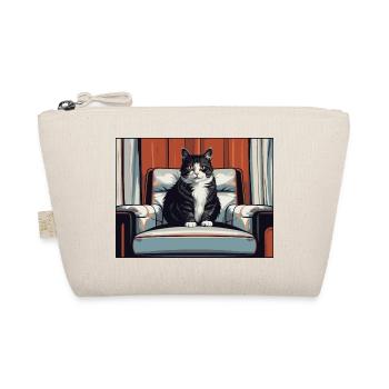 Cat on armchair - Organic Pouch - nature - Front
