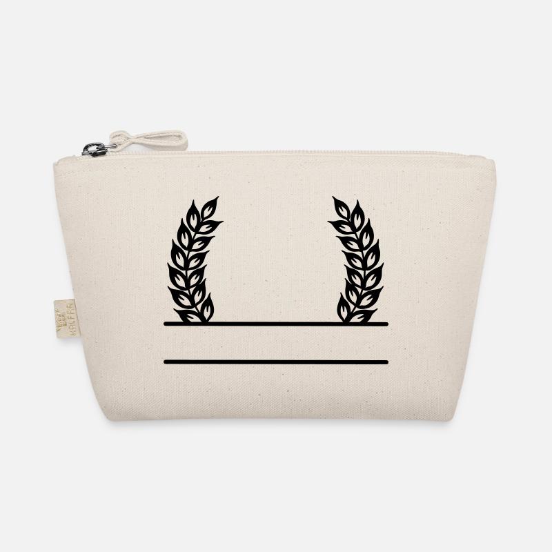 Grain Wreath Name Banner Organic Pouch