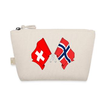 Flag of Switzerland and flag Norway - Organic Pouch - nature - Front