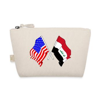 Flag of the USA and flag of Iraq - Organic Pouch - nature - Front