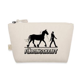 Führungskraft Pferd Reiten Geschenkidee Humor - Bio-Täschchen - Natur - Vorne