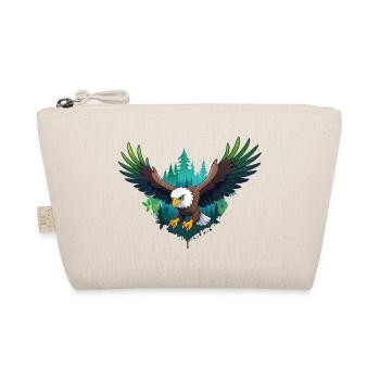 Eagle hunting in the forest - Organic Pouch - nature - Front