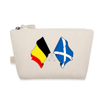 Flagge von Belgien, Flagge von Schottland - Bio-Täschchen - Natur - Vorne