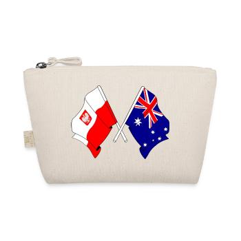 Flagge Polens und Flagge Australiens gekreuzt - Bio-Täschchen - Natur - Vorne