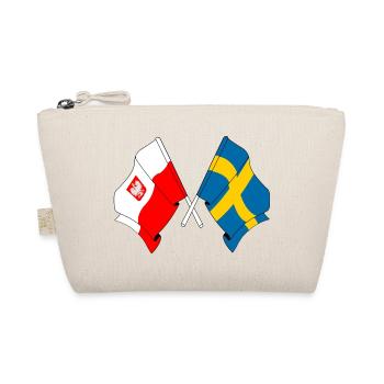 Flagge Polen und Flagge Schweden - Bio-Täschchen - Natur - Vorne