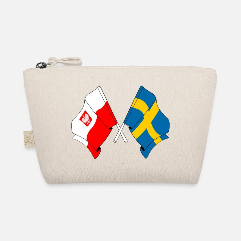 Flag Poland and flag Sweden Organic Pouch