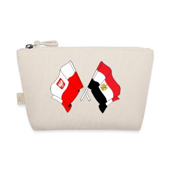 Flagge Polen, Flagge Ägypten - Bio-Täschchen - Natur - Vorne