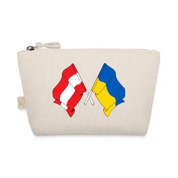 Flagge Österreich Flagge Ukraine - Bio-Täschchen - Natur - Vorne