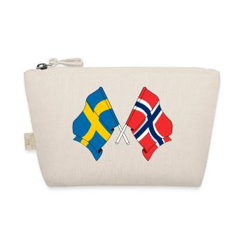 Flagge Schweden, Flagge Norwegen - Bio-Täschchen - Natur - Vorne